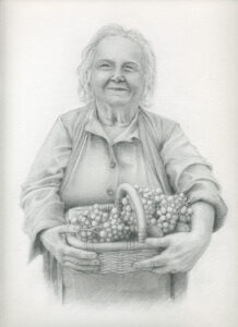 disegno a matita di mia madre