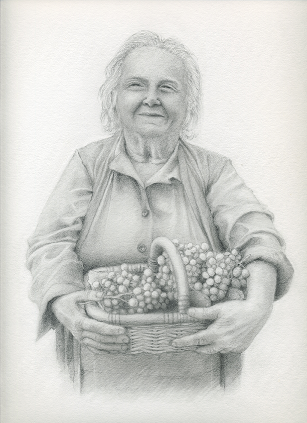 disegno a matita di mia madre